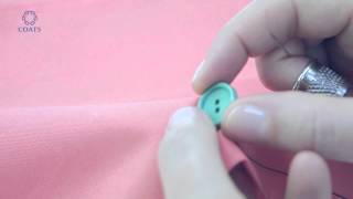Learn How To Hand Sew a Flat Button
