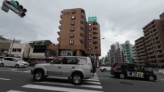 Walk along Tokyo Loop Road No.6 from Fudo-mae Sta. to Naka-meguro Sta. /不動前駅から中目黒駅まで散歩