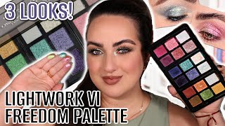 DANESSA MYRICKS LIGHTWORK VI THE FREEDOM PALETTE! | 3 Looks!