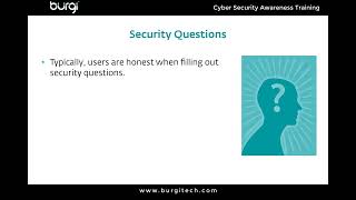 Cyber Security Awareness Training Series - Part 2.1 - Passwords | Personal info in passwords