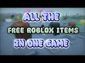 How to get ALL THE FREE UGC in Roblox EASILY! Roblox FREE ITEMS