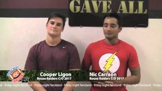 Rouse Raiders Football | PRESEASON INTERVIEWS | 2015