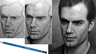 STAEDTLER Graphite & Charcoal Drawing! How to Draw Realistic Portrait with PENCIL?