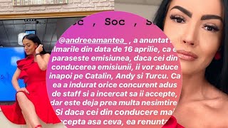 ȘOC LA PUTEREA DRAGOSTEI! ANDREEA MANTEA PĂRĂSEȘTE EMISIUNEA DIN CAUZA  LA STAFF