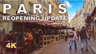 Paris, France - Reopening Update - Rue Mouffetard [4K]