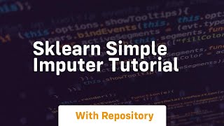 sklearn simple imputer tutorial