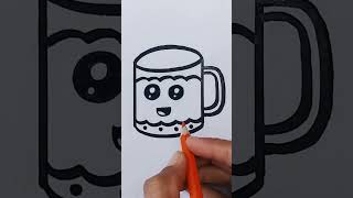 cute mug drawing #cupdrawing #shorts