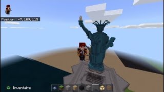Minecraft construction de la statue de la liberté ep7
