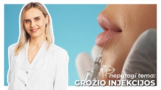 Nepatogi tema: grožio injekcijos. Atvirai apie hialuroną ir botuliną su gyd. dermatologe!