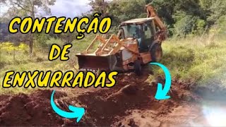 Bacia para Contenção de Enxurradas | Tirando Enxurrada da Estrada