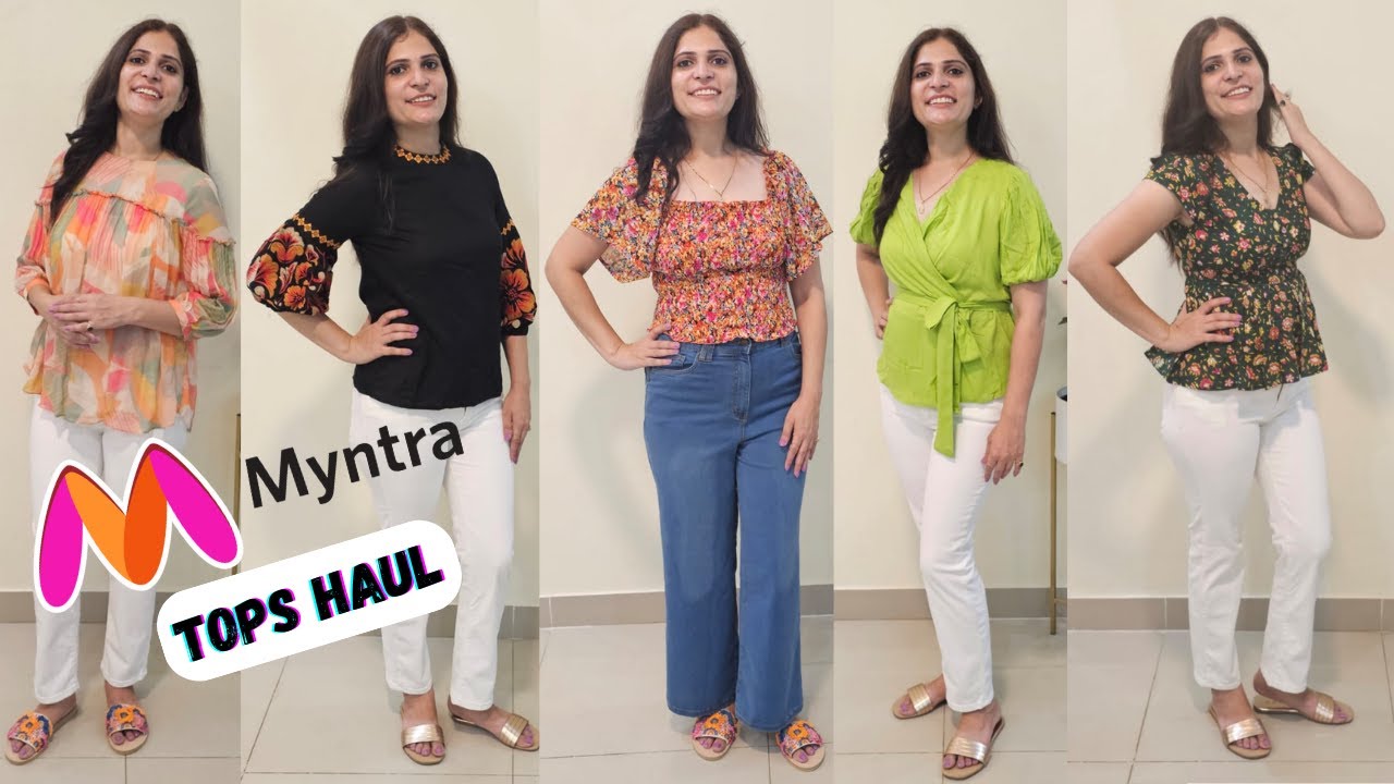 Myntra Tops Haul New Video | Tops Haul 2023 Videos | Latest Tops Haul ...