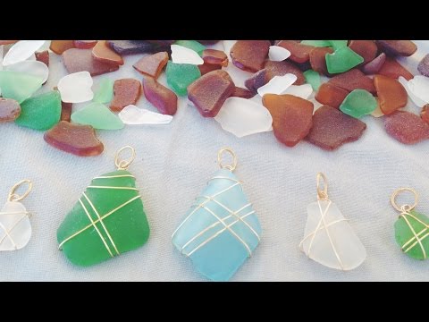 DIY Seaglass Necklaces DIY Seaglass Necklaces