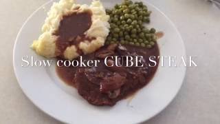 Cube Steak - Slow Cooker