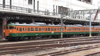 115系T1022編成　大宮総合車両センターから出場