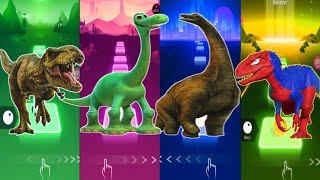 🦕JurassicWorld Tyranosaurus🆚The Good Dinosaurus🆚The Dinosaurus🆚The Indoraptor CoffinDance TilesHop