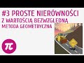 Proste nierówności z wartością bezwzględną - metoda geometryczna #3 [ Wartość bezwzględna ]