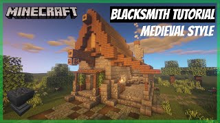 Minecraft: How to build a medieval blacksmith (Tutorial)