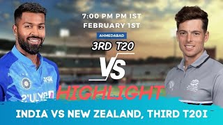 India vs New Zealand 3rd T20 Cricket Match Full Highlights Cricket Live Highlights 1/2/2023 | WCC2