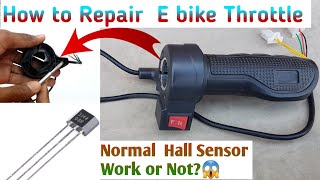 How To Repair E bike Throttle | Repairing Damaged E Bike Throttle | Replace E Bike Hall Sensor