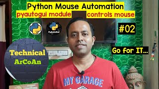 Python Mouse Automation Tutorial (Part-02) | Control Mouse Using Python | moveTo(), click() #python