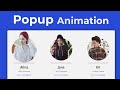 Website Our Team Section Animation (Web Design Tutorial)