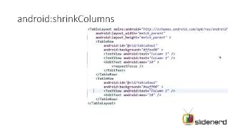 64 Android Table Layout android stretchColumns and android shrinkColumns HD