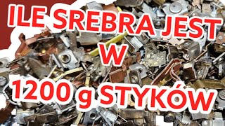 Ile srebra jest w 1200 g styków? Ile srebra technicznego uzbierałem w 2024 r.? #bastek #recykling