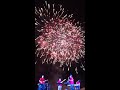 My wife playing keyboard at a fireworks display - 44th Ashiya Summer Carnival