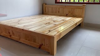 Great Woodworking Projects for Your Home// How To Build a Best Quality Wooden Double Bed Frame