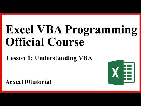 Excel Vba Programming Course - YouTube