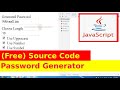 12th Javascript Project - Random Password Generator Tutorial with Source Code