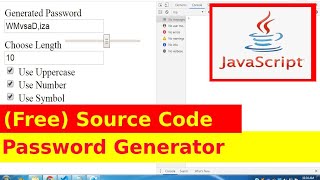 12th Javascript Project - Random Password Generator Tutorial with Source Code