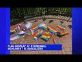 stonewall rainbow flag display vandalized city councilman tweets