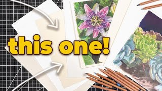 Which is MY FAVORITE?! Best Cotton Papers for Colored Pencil