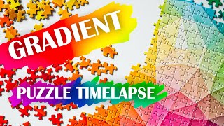 Gradient jigsaw puzzle timelapse - 1000 pieces
