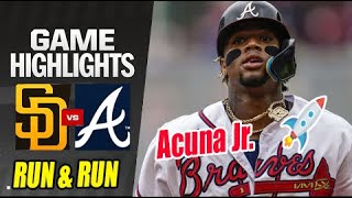Braves vs San Diego Padres (May 17, 2024) Highlights | Acuna Jr. Run! Let's Go
