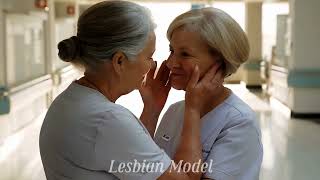 Older Nurses Over 50 in Love with Lesbian Women | Lesbians kissing videos