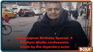 Rishi Kapoor Birthday Special: 5 Khullam Khulla confessions made by the legendary actor
