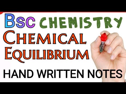 Chemical Equilibrium #BSc Physical Chemistry Handwritten Notes in Hindi