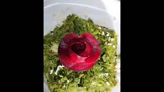 Food green salad#..Decoration, Beetroot Flower, #ItalyPaul, party garnishing