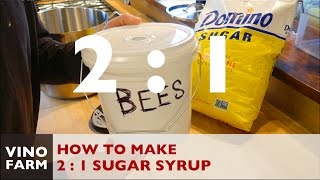 How to Mix 2:1 Sugar Syrup for Feeding Bees