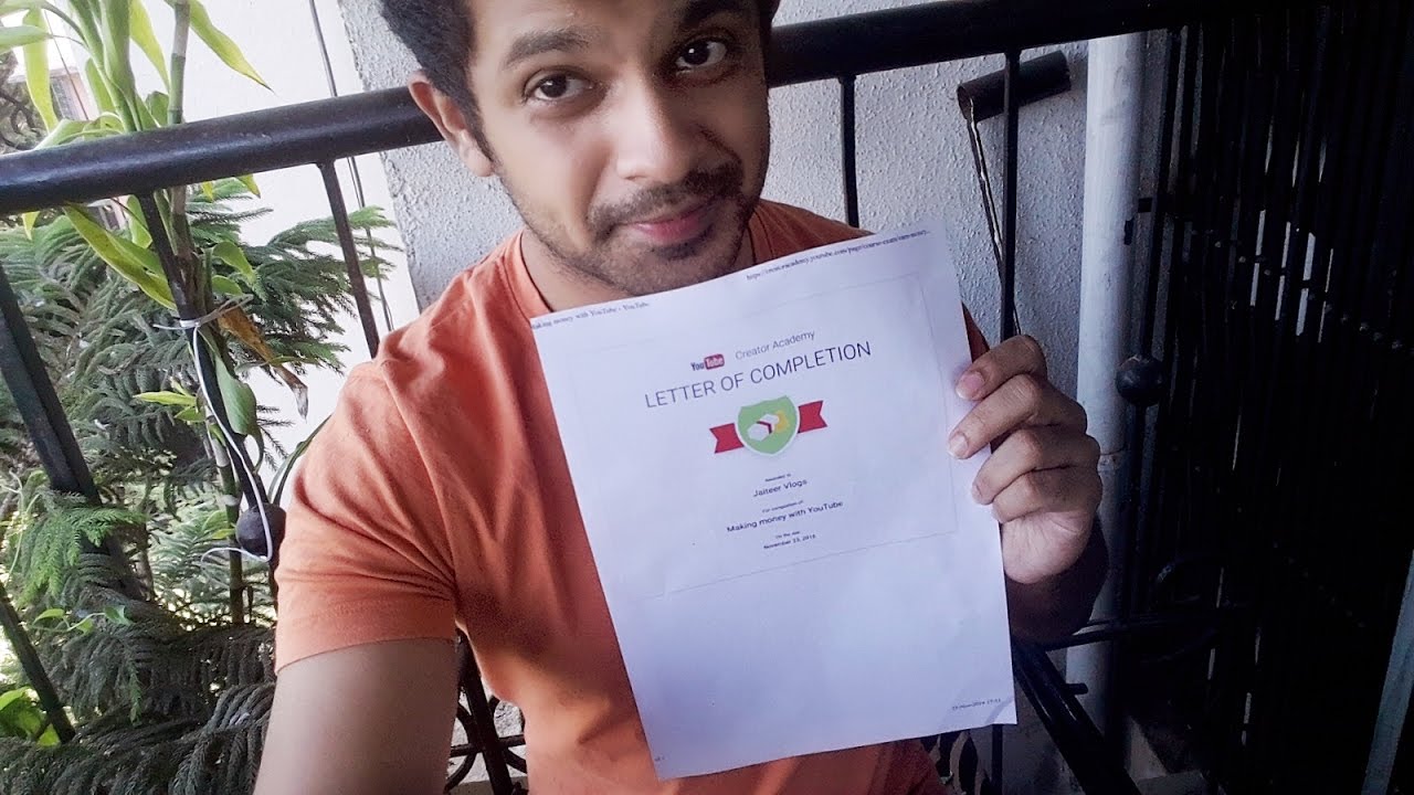 Certificate From Youtube Youtube