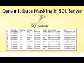 Dynamic Data Masking in SQL server | Security feature in SQL server 2016 | Ms SQL