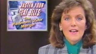 WBTV Series on the Piedmont/USAir Merger - August 1989