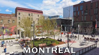 Montreal Walk from Downtown to Old Port in May 2023