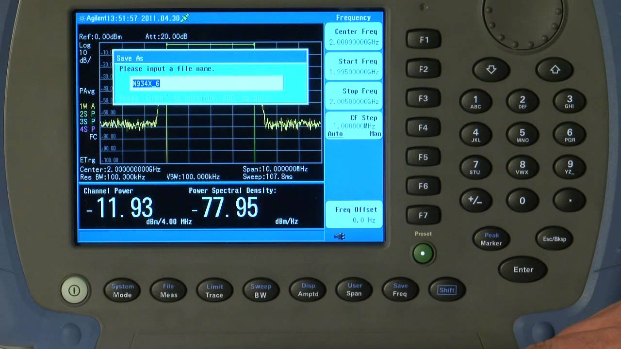 Agilent N9344c Demo Guide Youtube