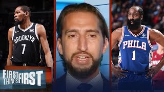 Kevin Durant names 76ers a desired trade spot, could rejoin James Harden | NBA | FIRST THINGS FIRST