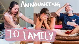 Telling Our Family We're Pregnant!