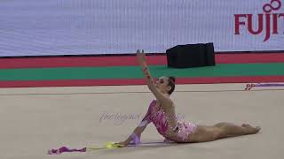 Michaela ZATKOVA (SVK) ribbon - 2022 worlds Sofia Qualifs