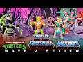 MOTU Origins Turtles of Grayskull Wave 3 Figure REVIEW! Michaelangelo, Casey Jones, Skeletor, Teela